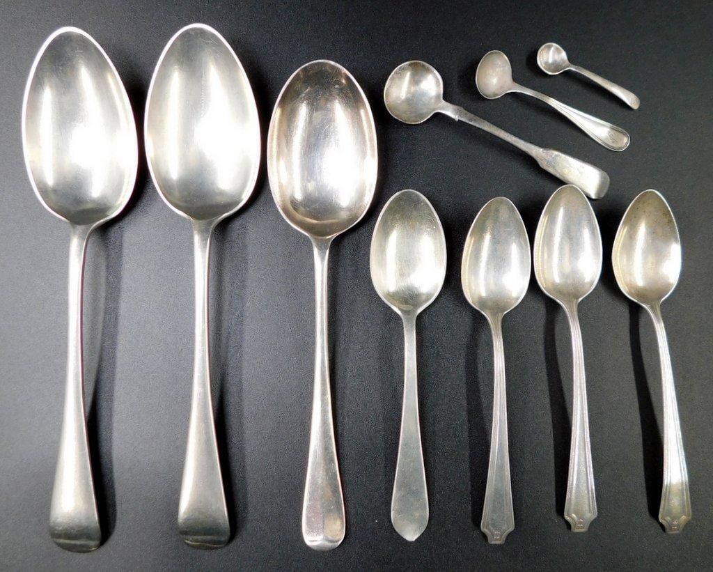 Grouping of Sterling Silver, Nevada Silver and Marked Spoons (1 of 20)