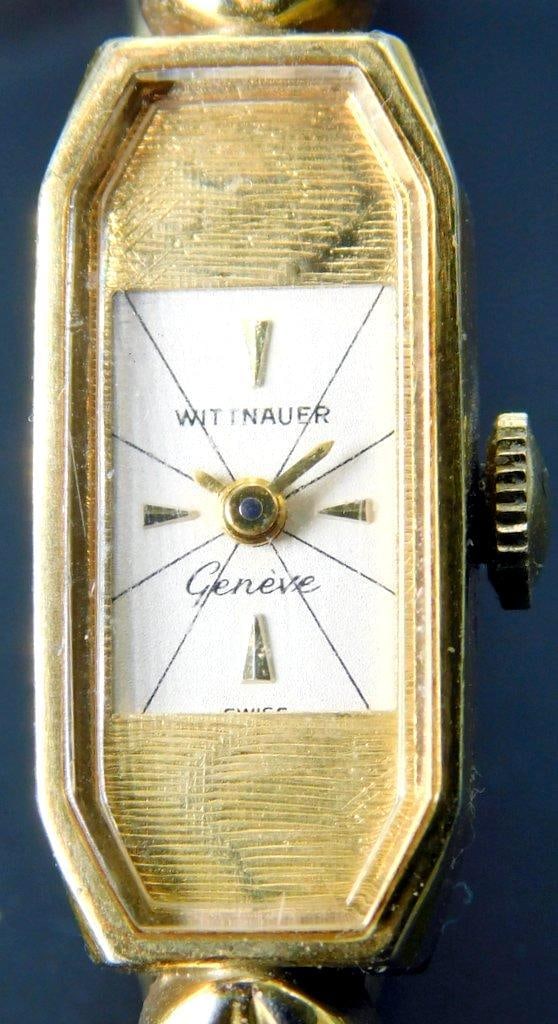 Wittnauer 10K Gold-Filled Rectangular Women's Wristwatch (1 of 6)