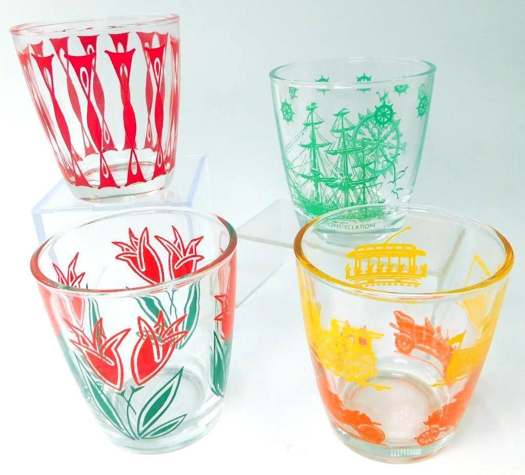 Grouping of Hazel Atlas Sour Cream Glass Jars, (4): Wonderful estate find All for one money Each is in excellent condition as shown Clean and damage free Look how great they show 