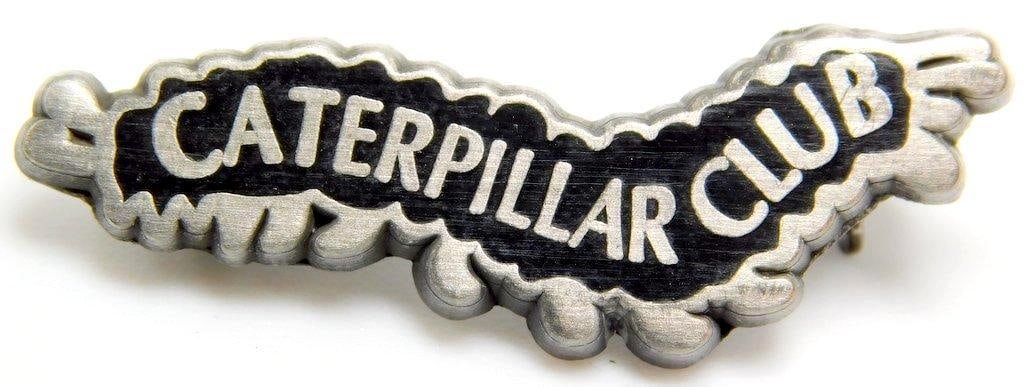 USAAF WWII Army Air Force Sterling Silver CATERPILLAR CLUB Pin (1 of 3)