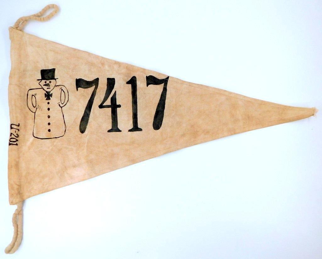 German WWII Naval Kriegsmarine U-Boat Submarine Tonnage Kill Pennant (1 of 9)