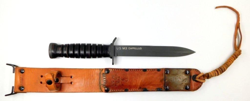 Wwii Us M3 Combat Knife & M8 Scabbard