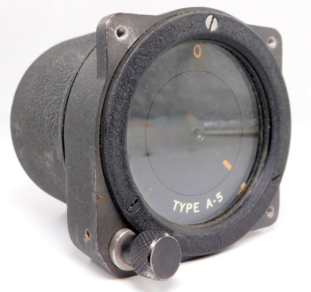 USAAF WWII AAF B-24 Bomber TYPE A-5 Pilot Director Indicator Gauge (1 of 6)