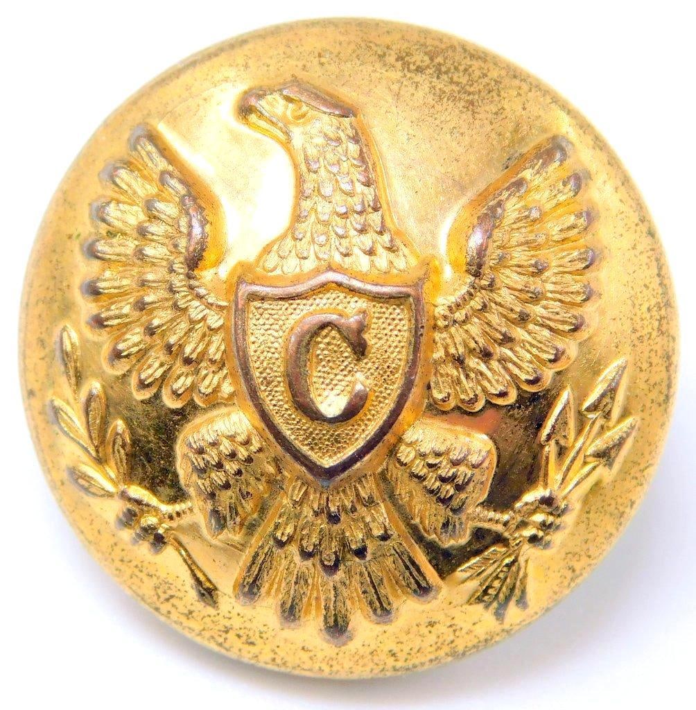 US Civil War Union Army CAVALRY Officer Tunic Eagle Button (1 of 3)