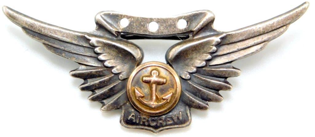 USN WWII Naval Air Crew Wing, Sterling (1 of 5)