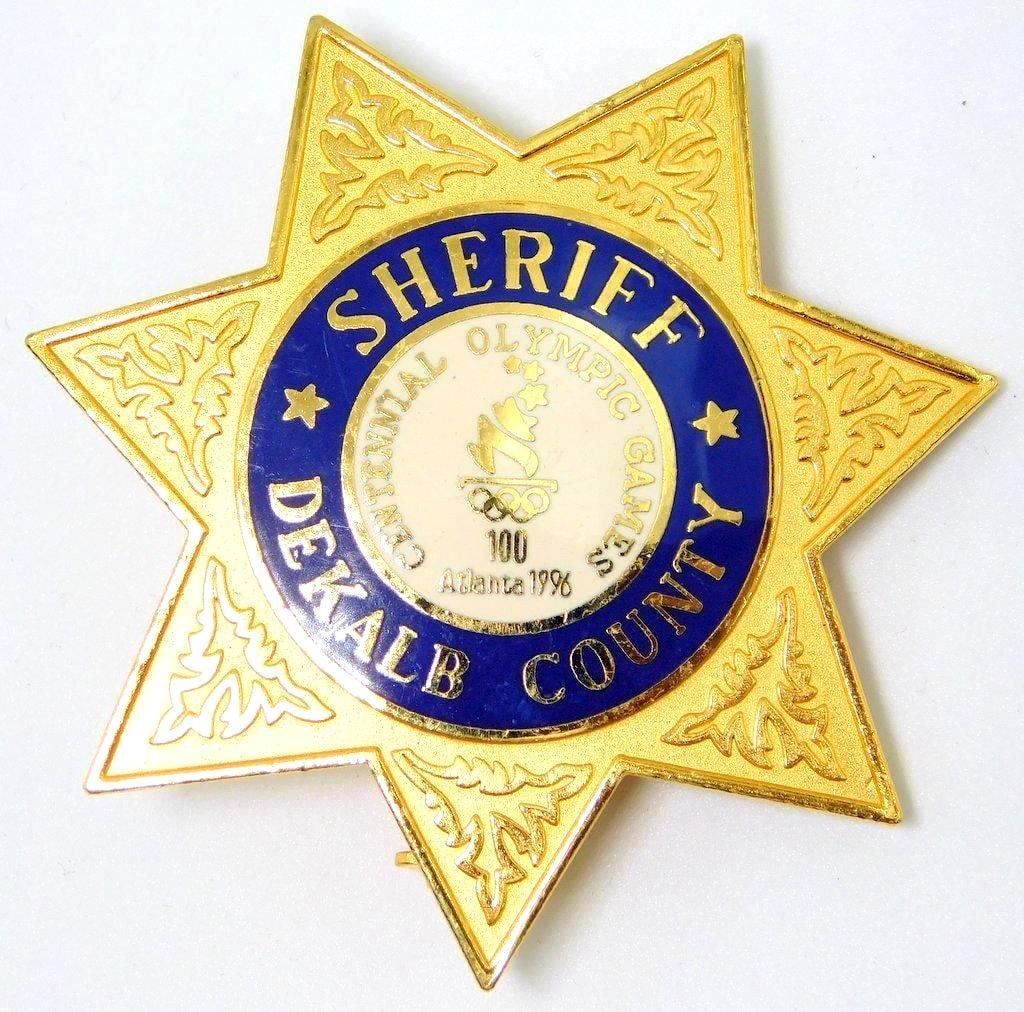 Obsolete Dekalb County GA Sheriff 1996 Centennial Olympics Games Badge (1 of 4)