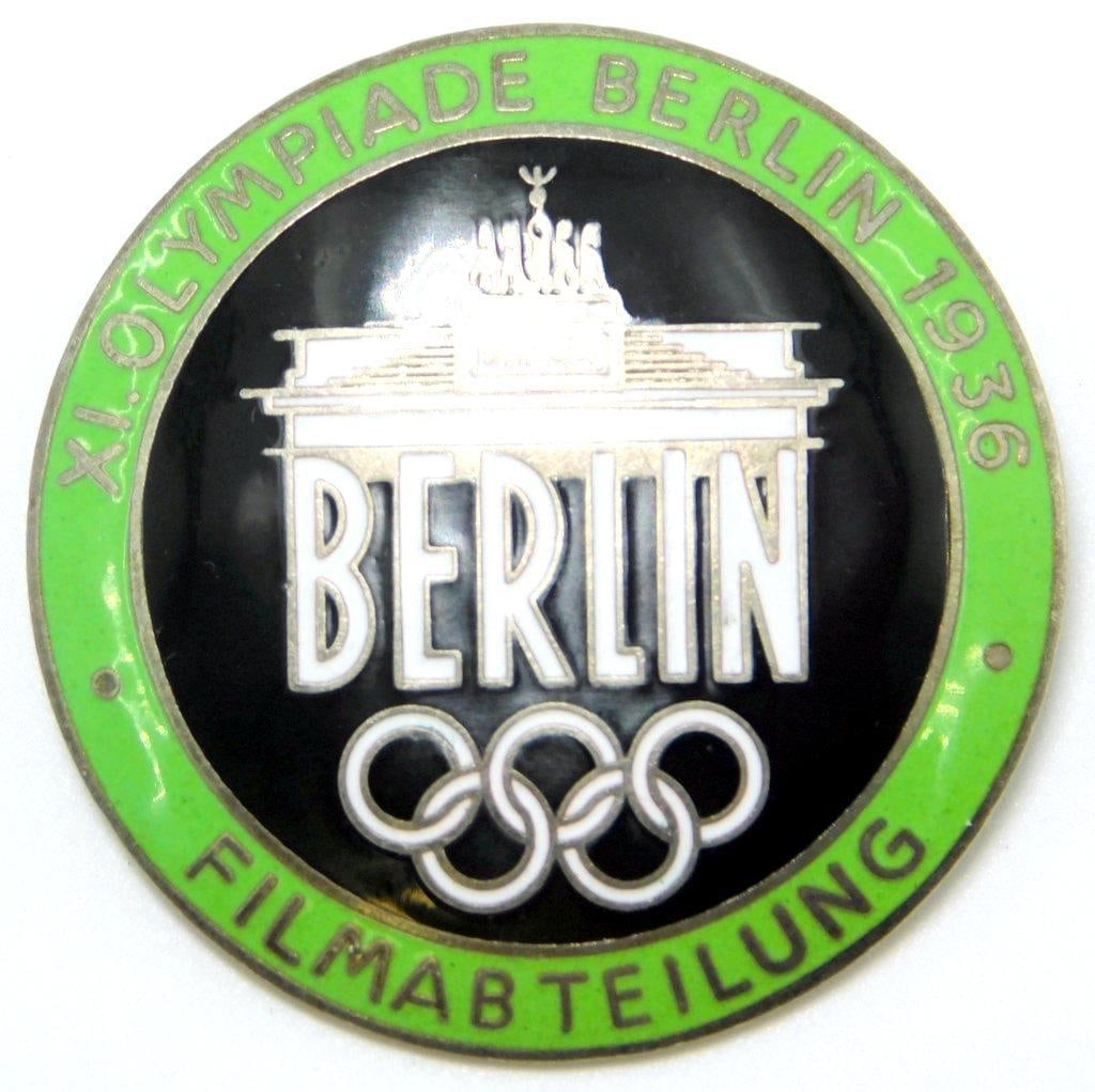 1936 Berlin Summer Olympics Film Maker Badge (1 of 3)