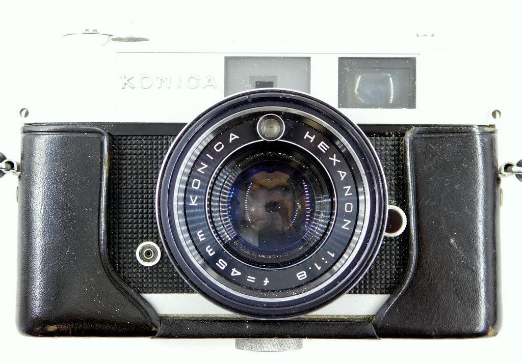 Konica Auto S2 35mm Rangefinder Camera w/ Hexanon 45mm f/1.8 Lens (1 of 11)