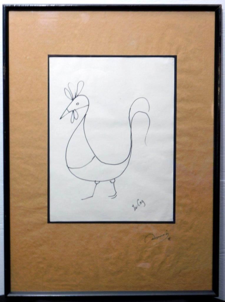 Listed Artist Andre Derain, Le Coq, Series: Histoire du Coq de Plomb and Le Coq et Ses Souvenirs (1 of 8)