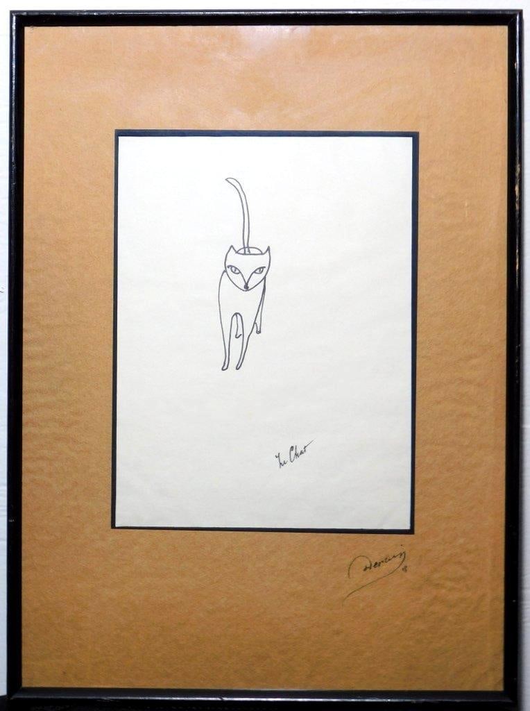 Listed Artist Andre Derain, Le Chat, Series: Histoire du Coq de Plomb and Le Coq et Ses Souvenirs (1 of 8)