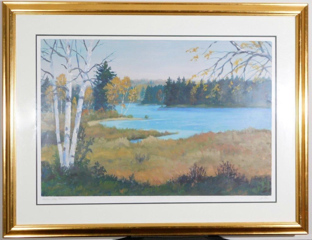 Framed Print 'Indian Lake Narrows' by Le Clair (1 of 10)