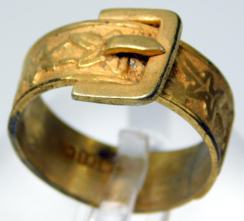 Victorian-era Buckle Ring, Sterling Silver (1 of 5)