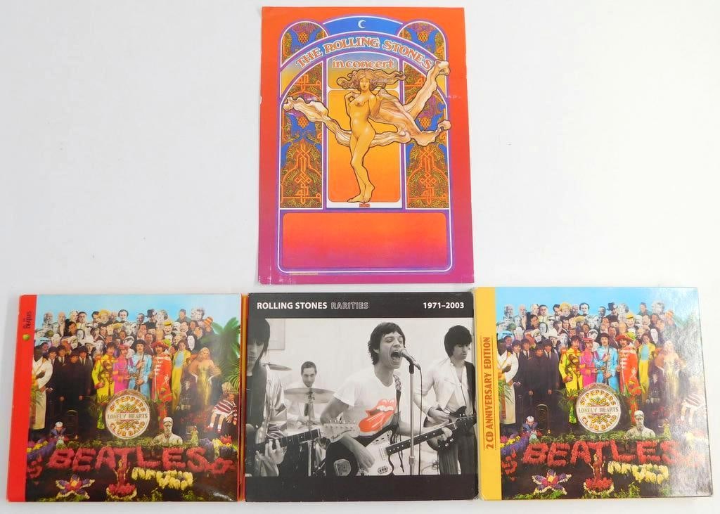 The Beatles Sgt. Pepper's CD and Booklet Set and Rolling Stones CD and Artwork (1 of 13)