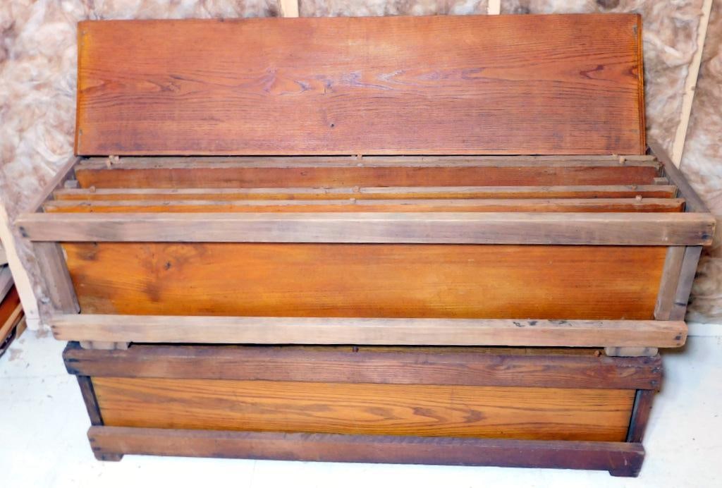 Table Leaves Stored in Wooden Crate-Style Storage Units, (2) Crates (1 of 14)
