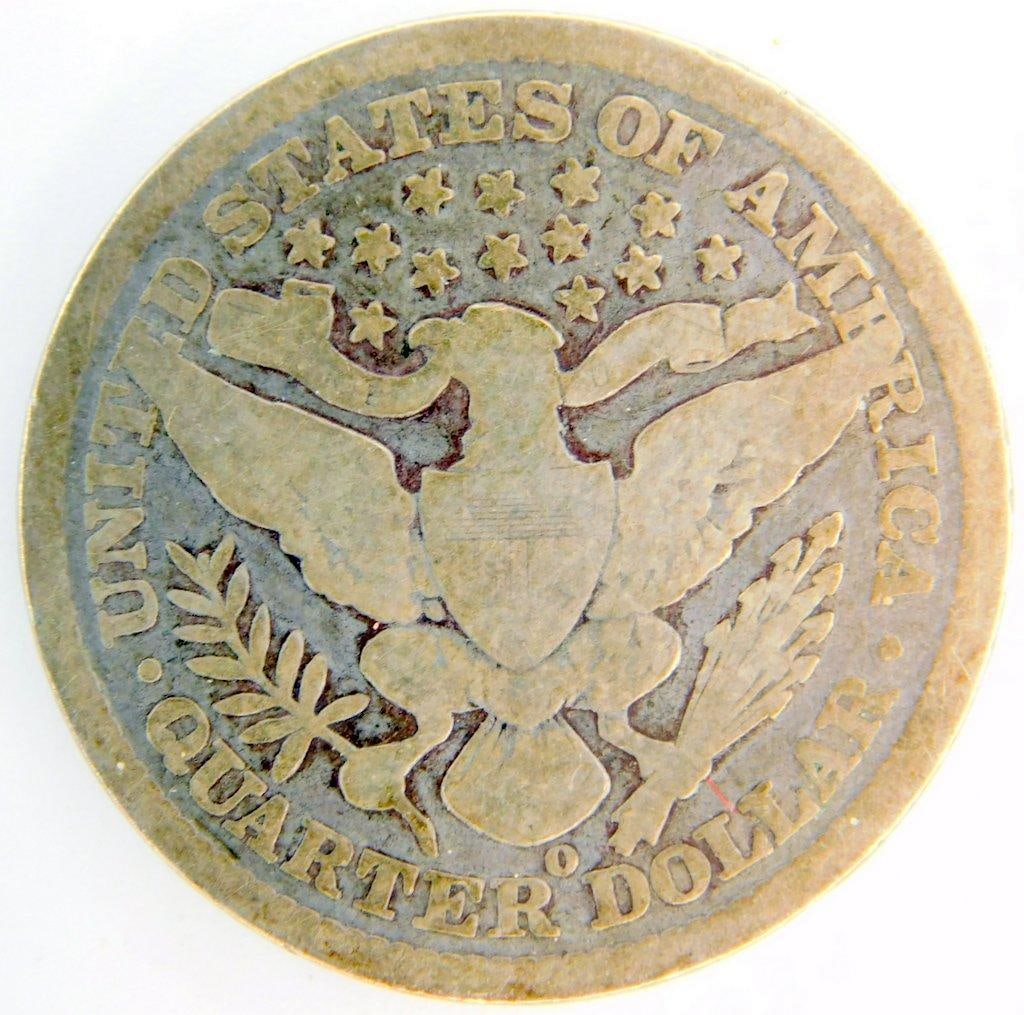1895-O Barber Silver Quarter - 2