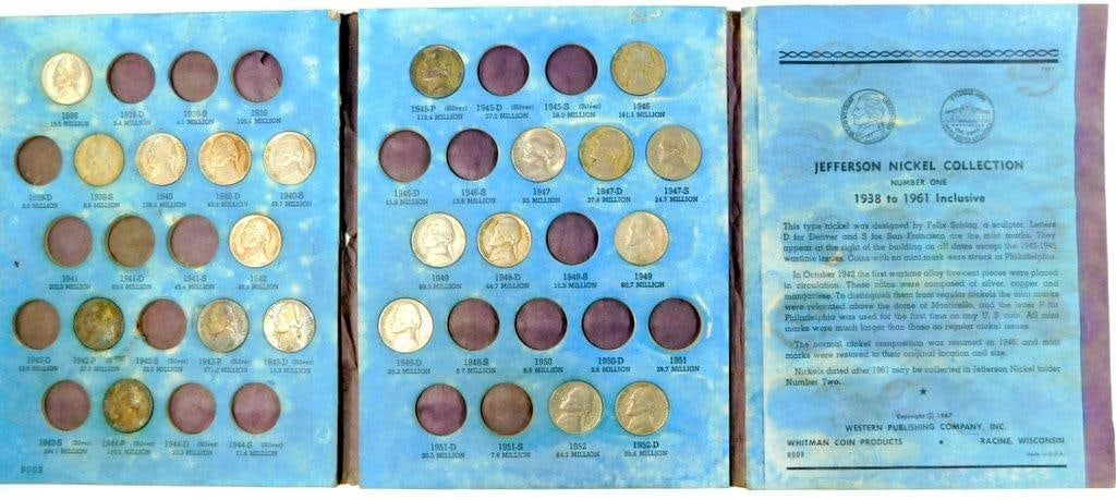 Jefferson Nickel Collection Folders, 1938-1985 - 10