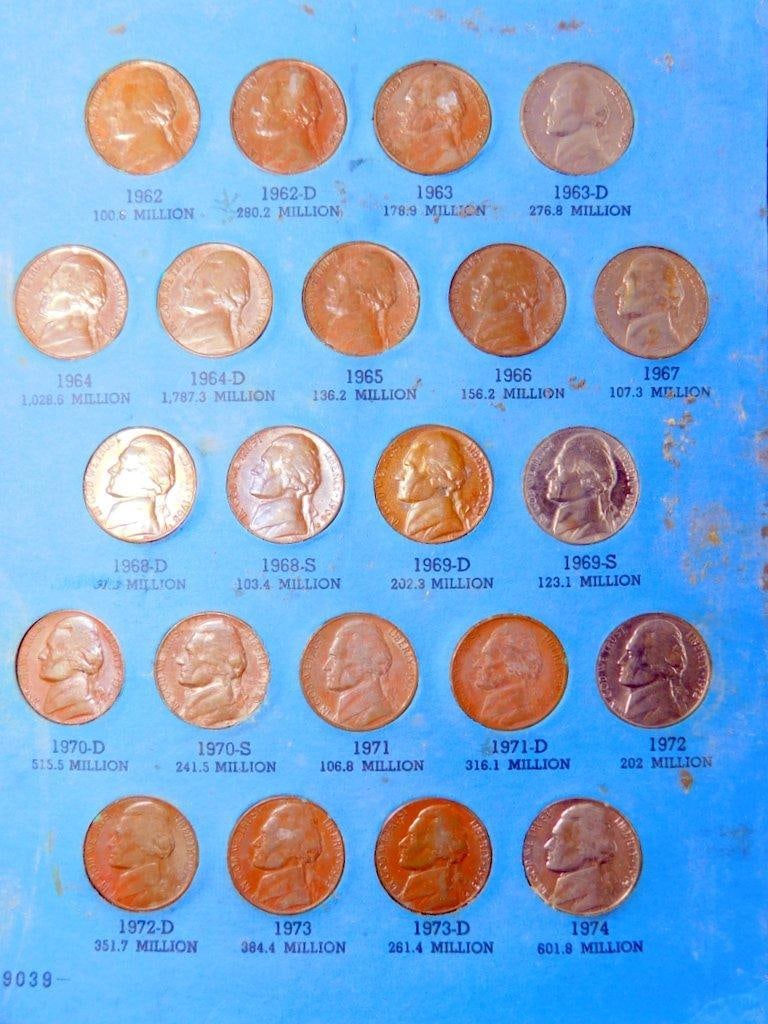 Jefferson Nickel Collection Folders, 1938-1985 - 2