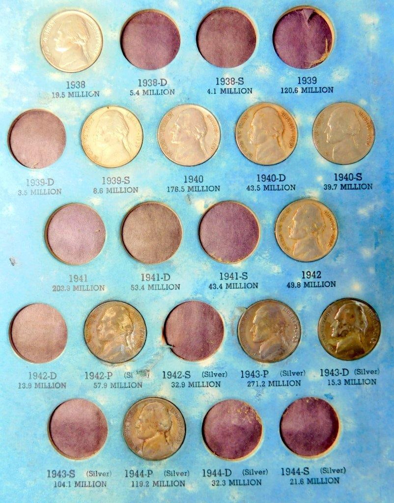 Jefferson Nickel Collection Folders, 1938-1985 - 8