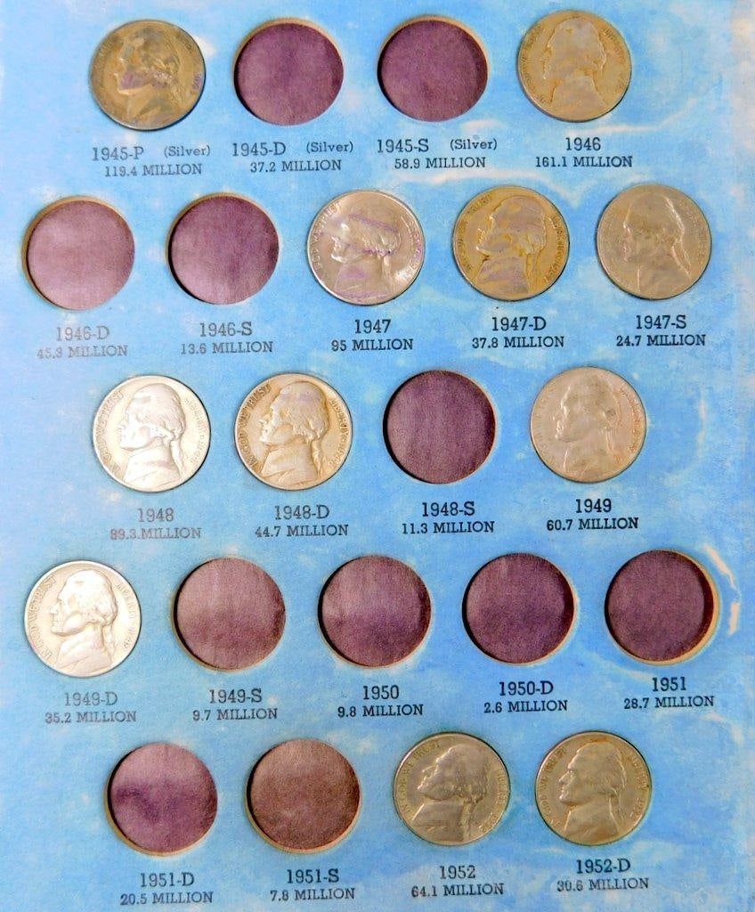 Jefferson Nickel Collection Folders, 1938-1985 - 9