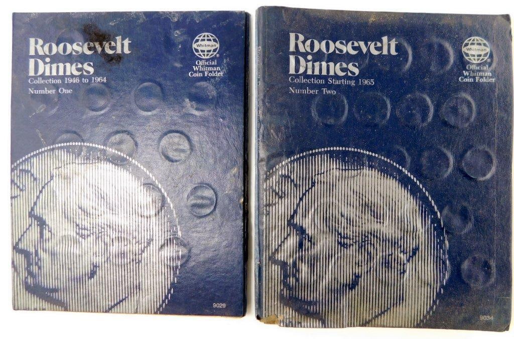 Roosevelt Dimes Coin Collection in Whitman Folders (1 of 11)