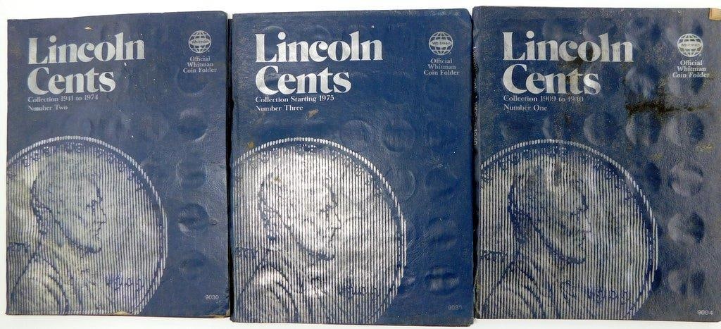 Lincoln Cents in Three Folders, Various Years and Mint Marks (1 of 14)