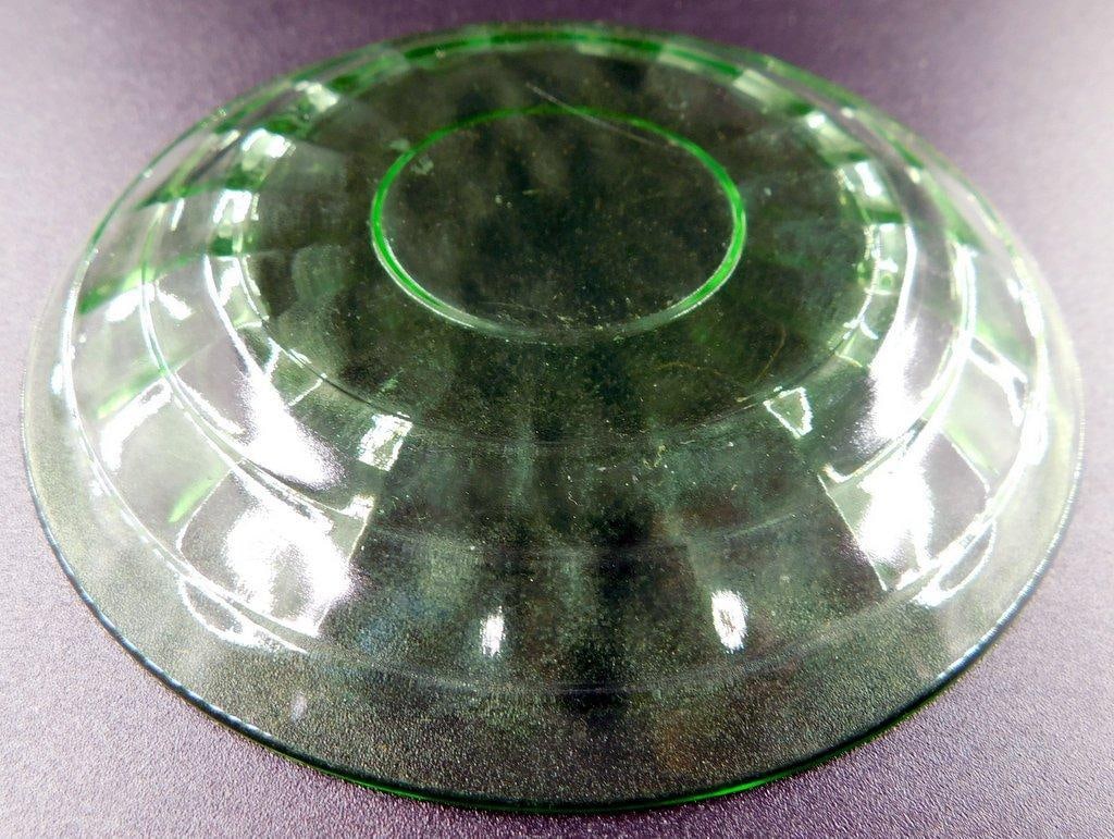 Uranium Glass Saucers, (2) - 4