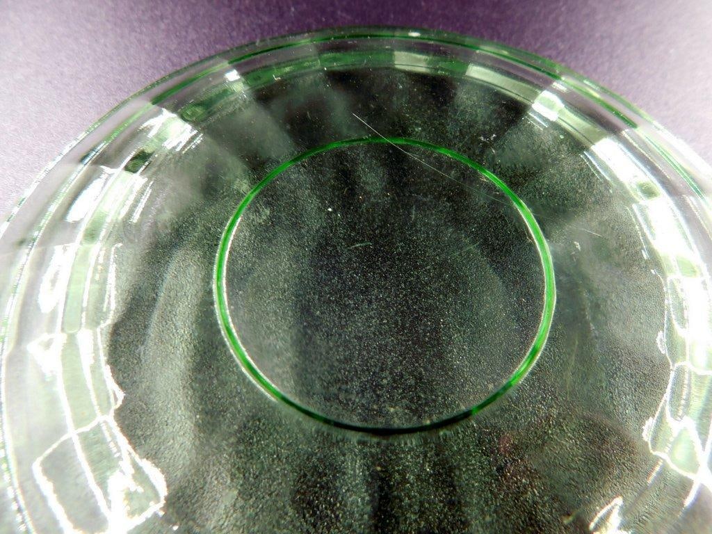Uranium Glass Saucers, (2) - 5