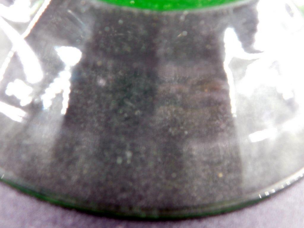 Green Uranium Glass Bowls w/ Ribbed Design, (2) - 7