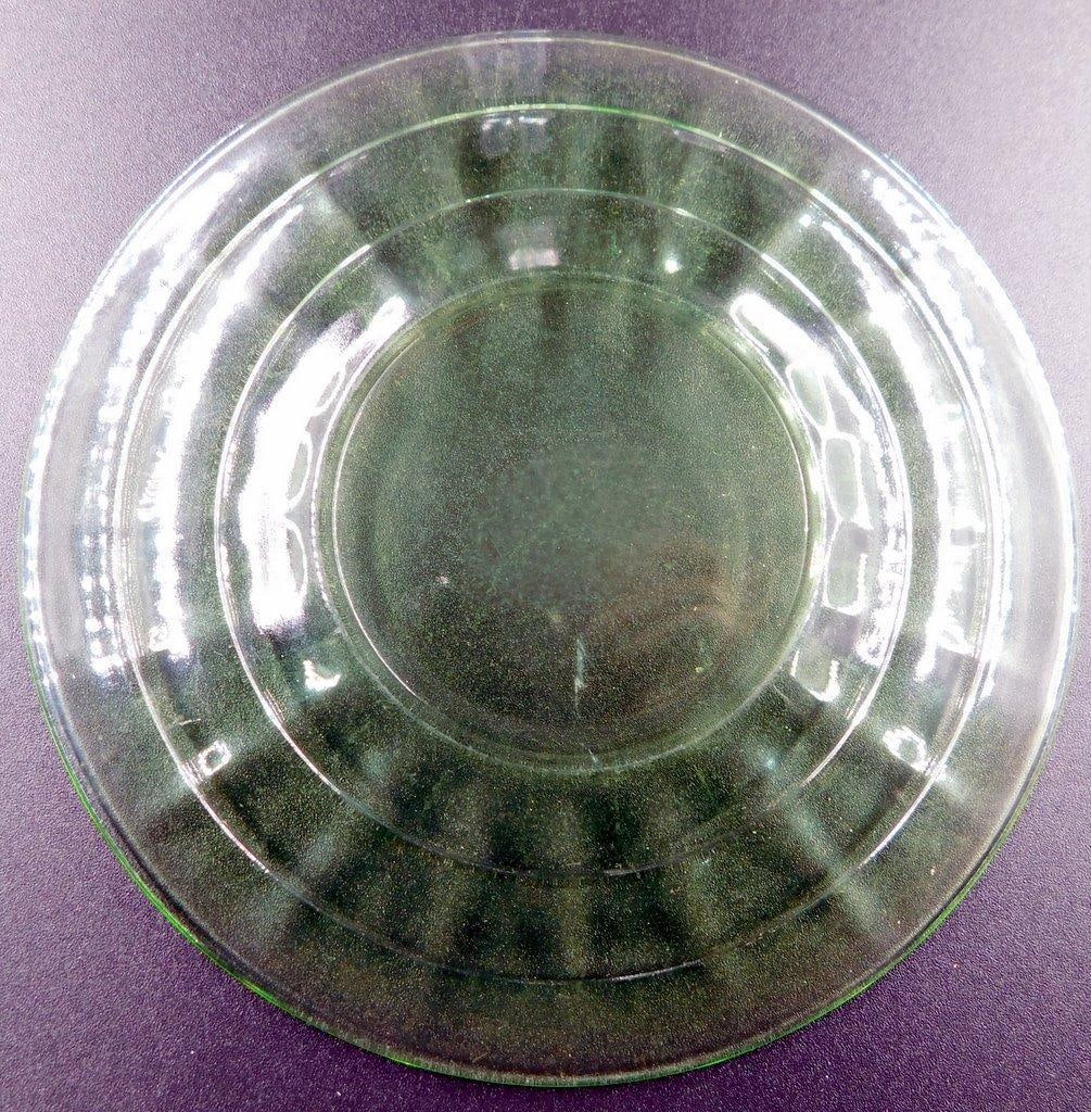 Green Uranium Glass Set of Eighteen (18) Small Plates - 7