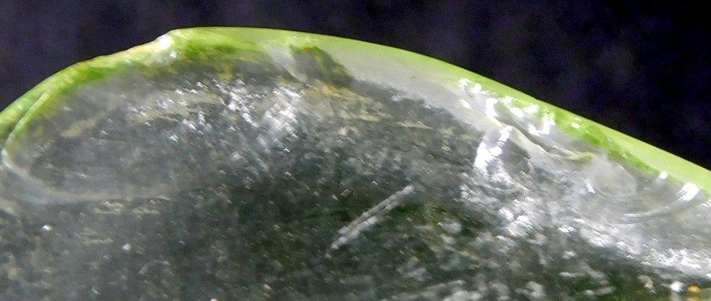 Uranium Glass Citrus Citrus Juicer w/ Handle and Starburst Base - 7