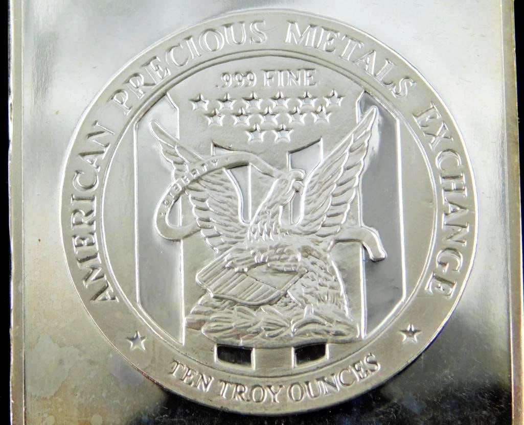 10 Troy oz Silver Bar, APMEX - 2