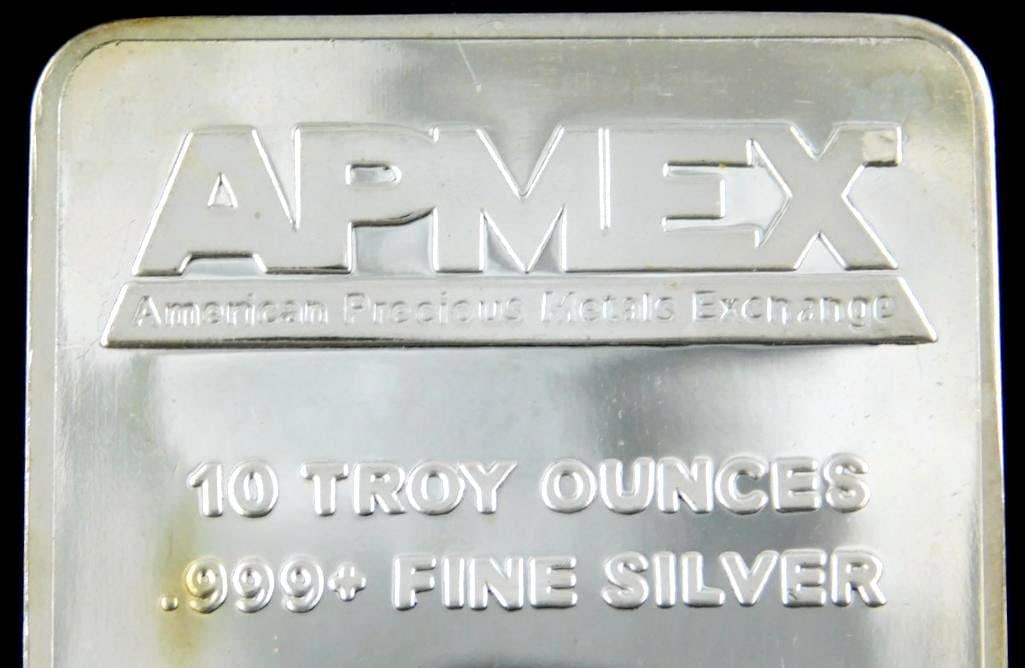 10 Troy oz Silver Bar, APMEX - 3