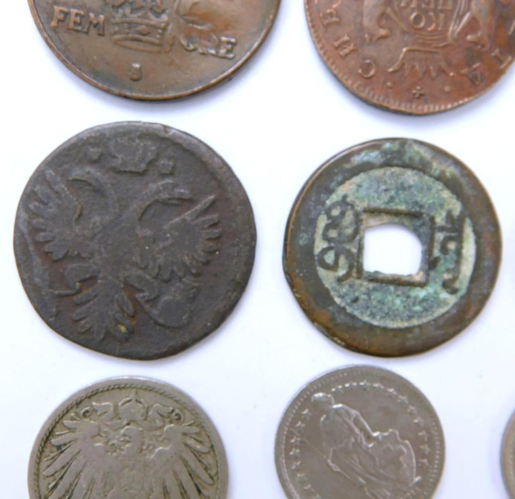 Collection of International Coins, Various Denominations and Dates - 3