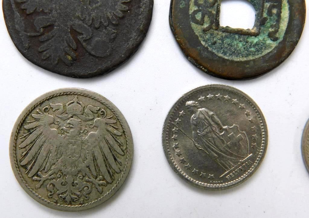 Collection of International Coins, Various Denominations and Dates - 4