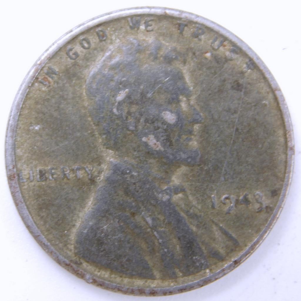 7 U.S. Coins Including 1906 Indian Head Cent and Buffalo Nickels - 10