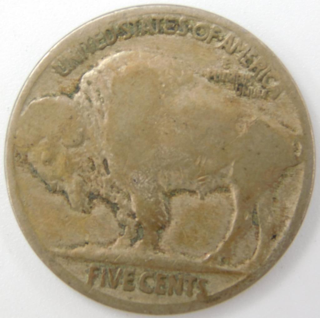 7 U.S. Coins Including 1906 Indian Head Cent and Buffalo Nickels - 7