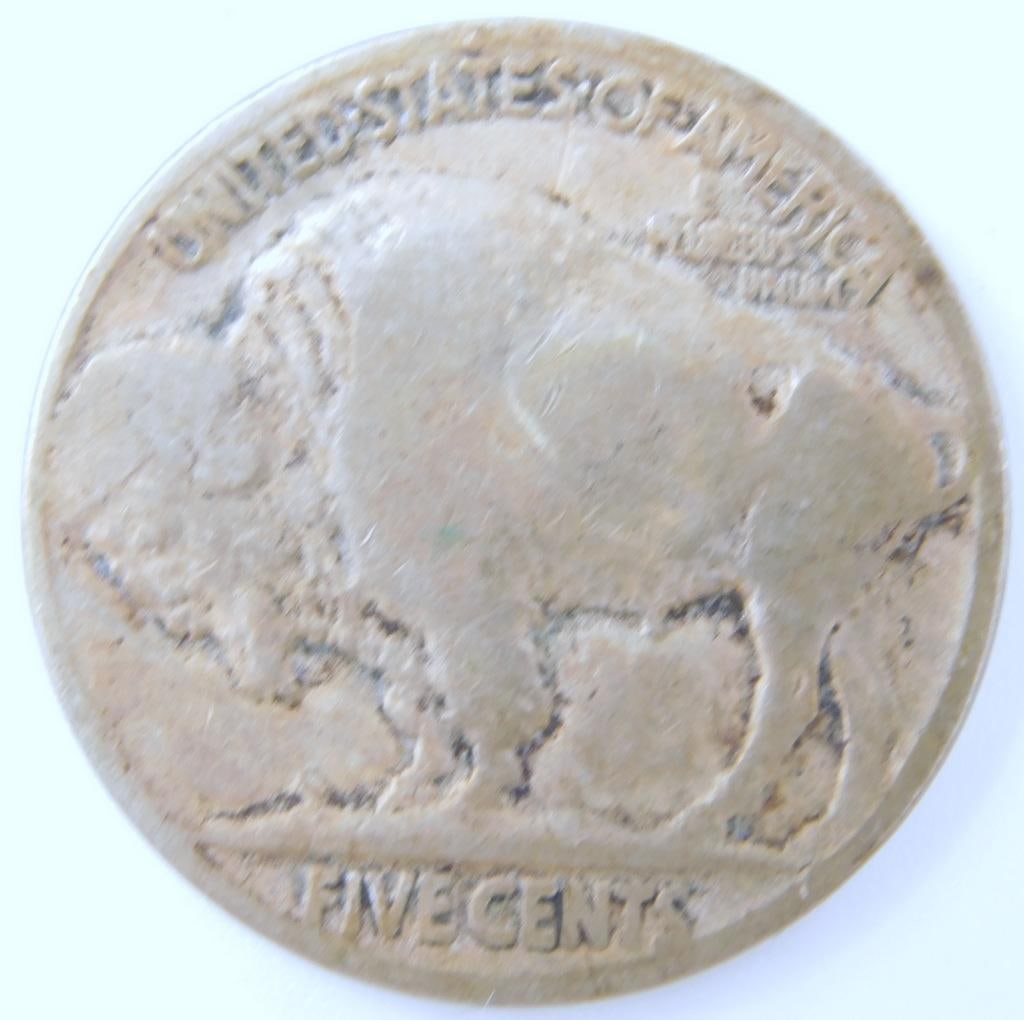 7 U.S. Coins Including 1906 Indian Head Cent and Buffalo Nickels - 9