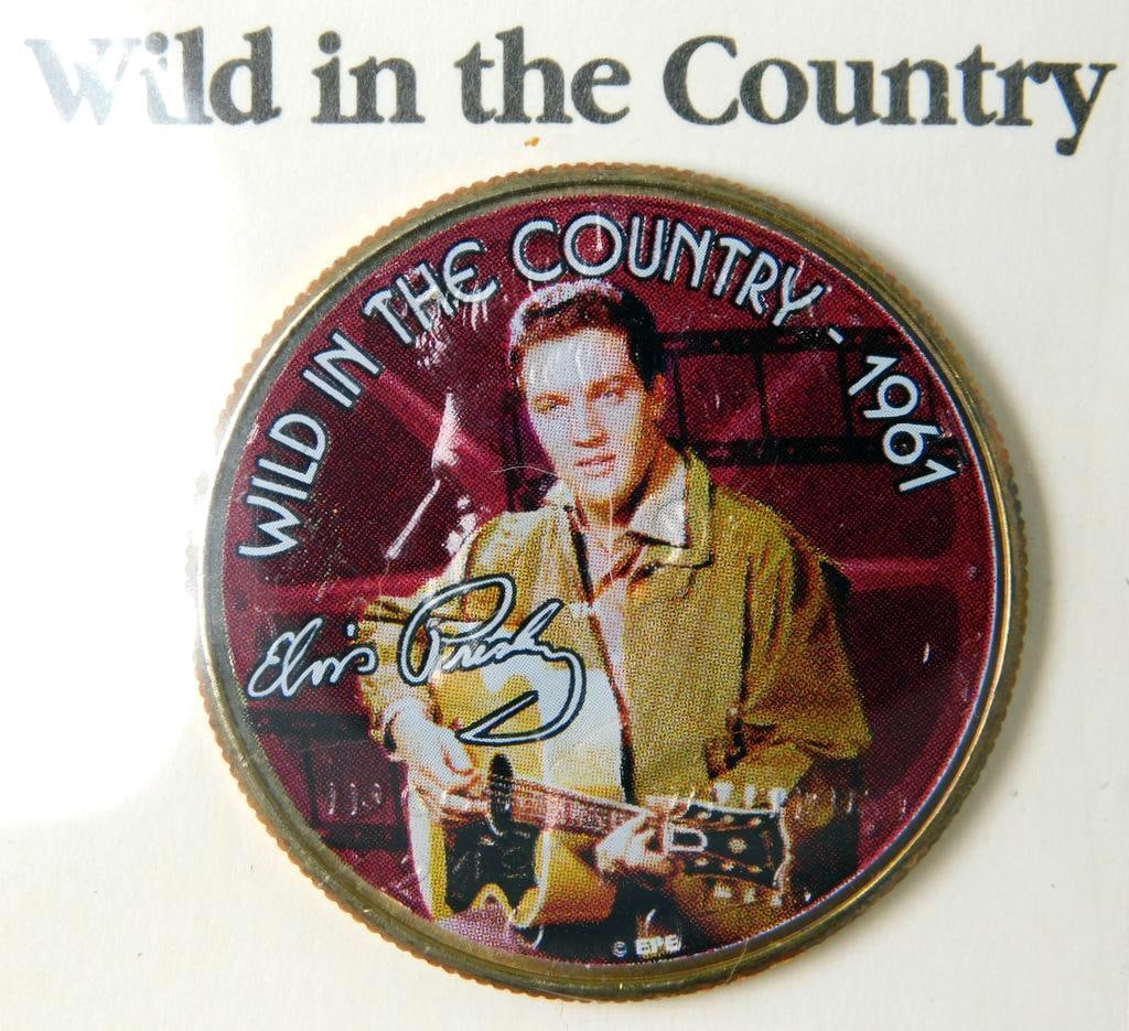 Elvis Presley U.S. Colorized Half Dollar Commemorative Coins, (6) - 6