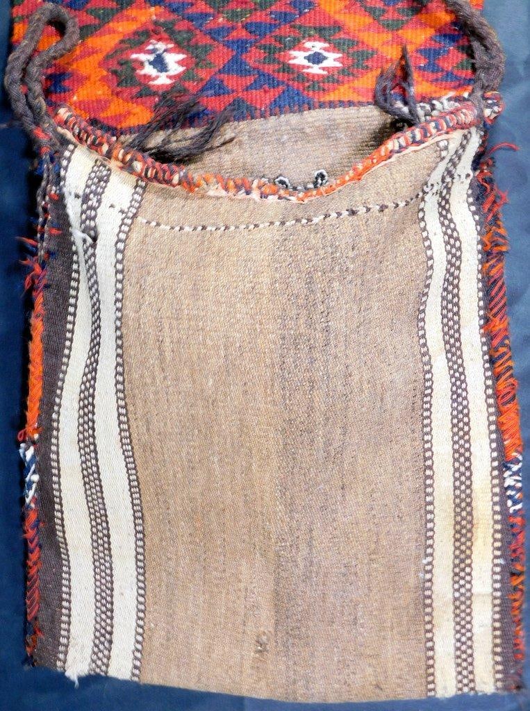 Tribal Afghan Camel Saddle Bag Hand Knotted Wool Blanket Rug - 20