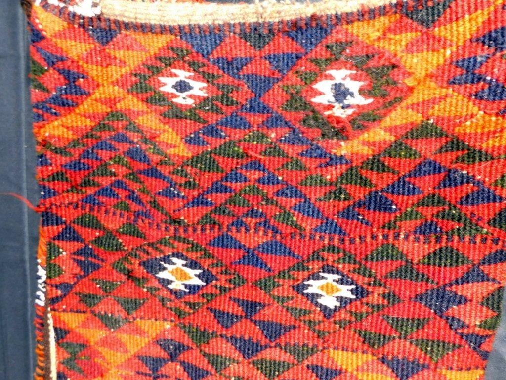 Tribal Afghan Camel Saddle Bag Hand Knotted Wool Blanket Rug - 3