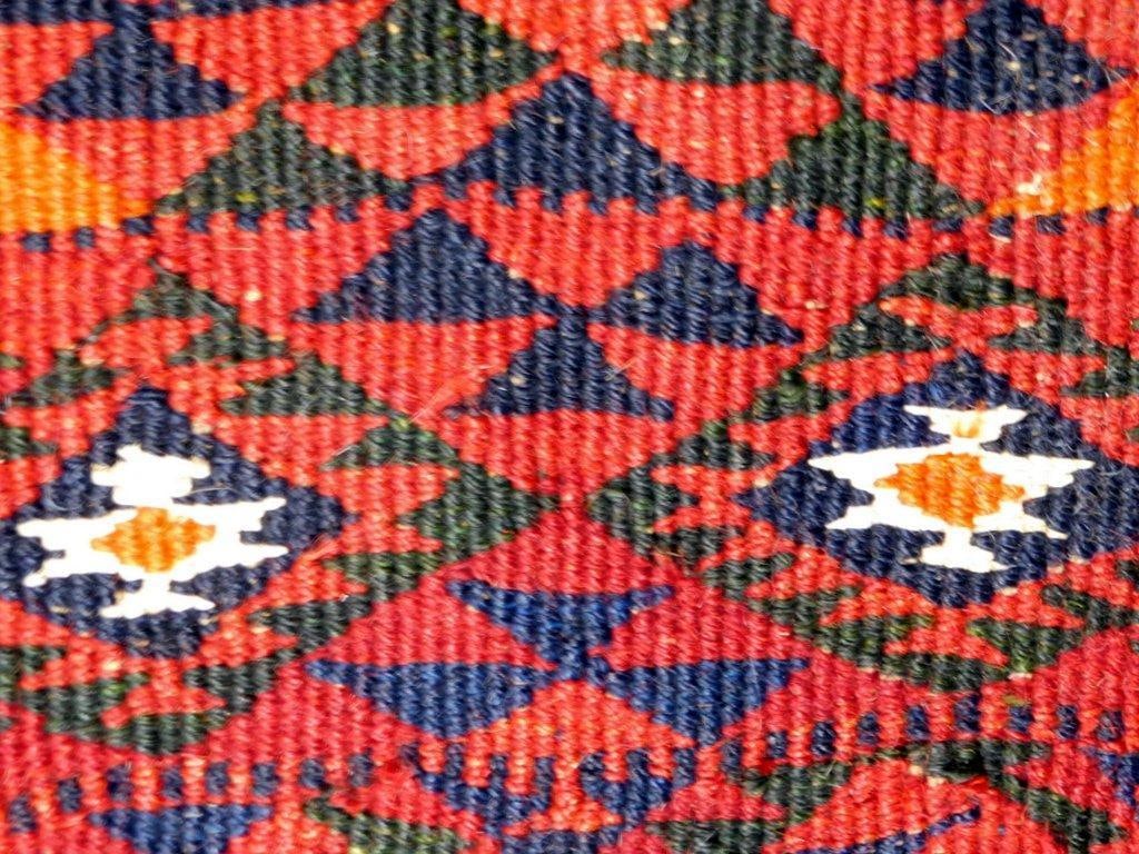 Tribal Afghan Camel Saddle Bag Hand Knotted Wool Blanket Rug - 9