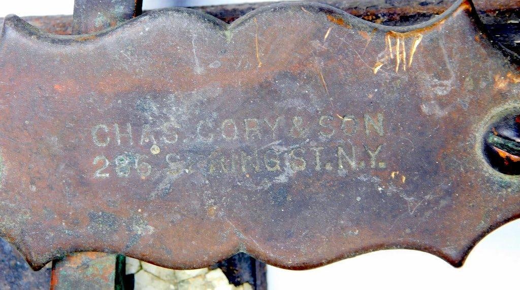 Charles Cory & Son N.Y. Steam Ship Engine Room Brass Signal Bell - 10