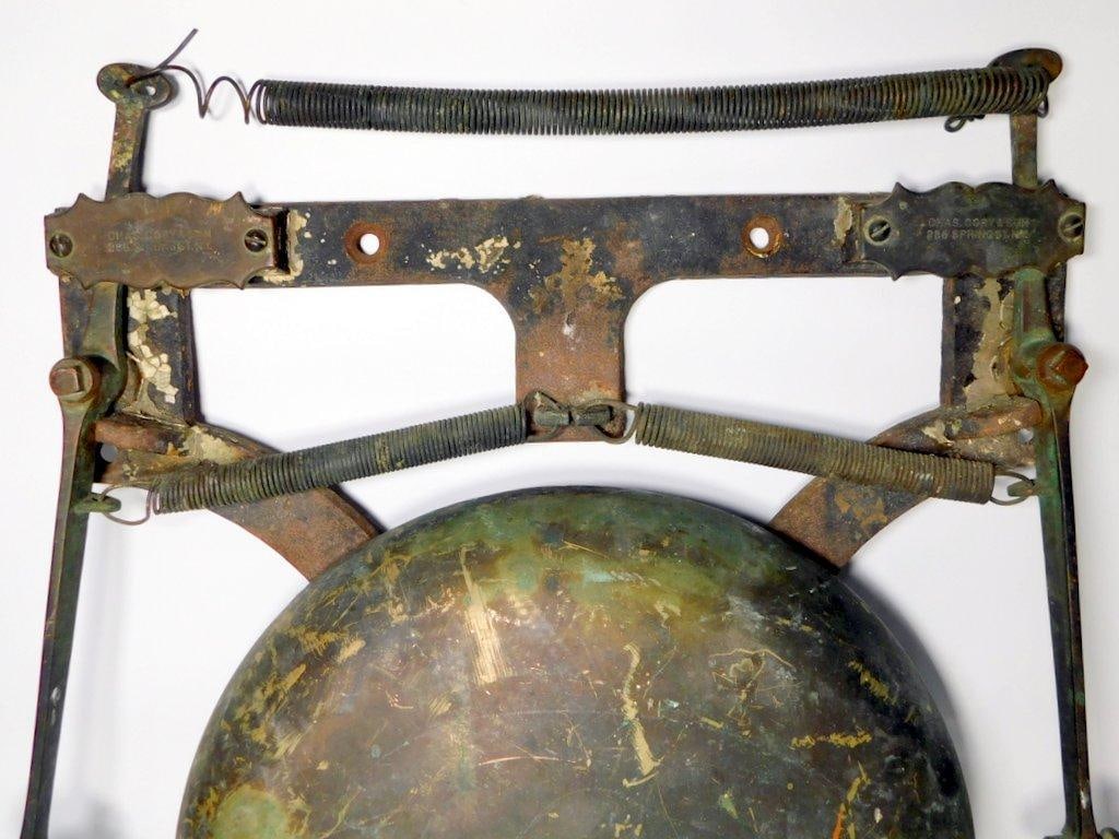 Charles Cory & Son N.Y. Steam Ship Engine Room Brass Signal Bell - 5