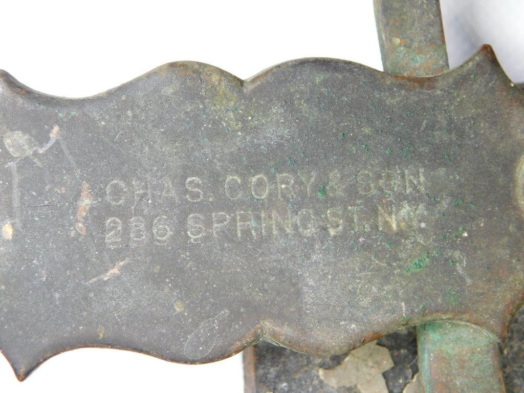 Charles Cory & Son N.Y. Steam Ship Engine Room Brass Signal Bell - 9