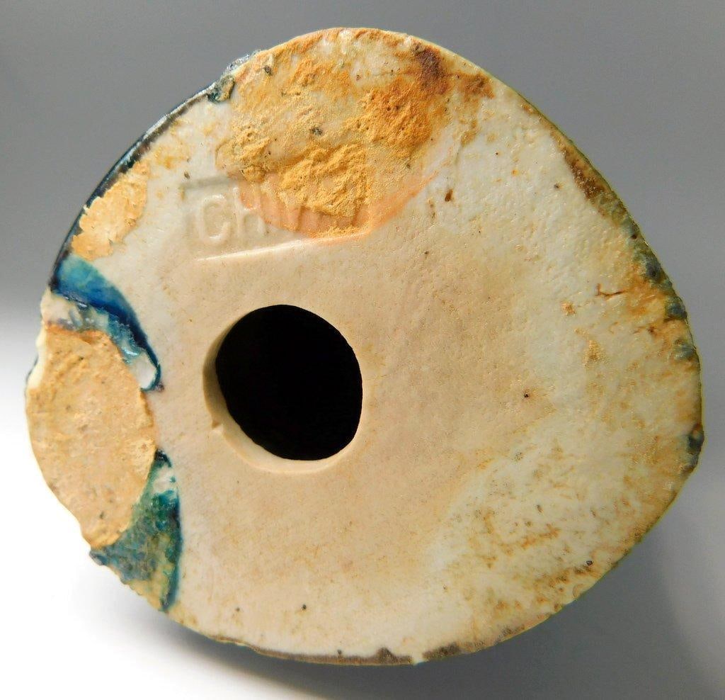 Blue Ceramic Rooster Figurines - 13