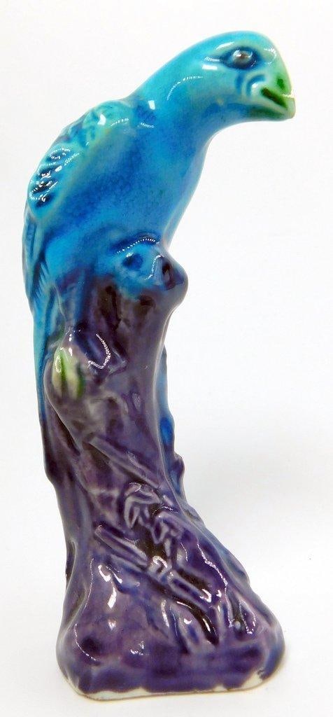 Grouping of Geese, Ducks and Hawk Blue Figurines - 2