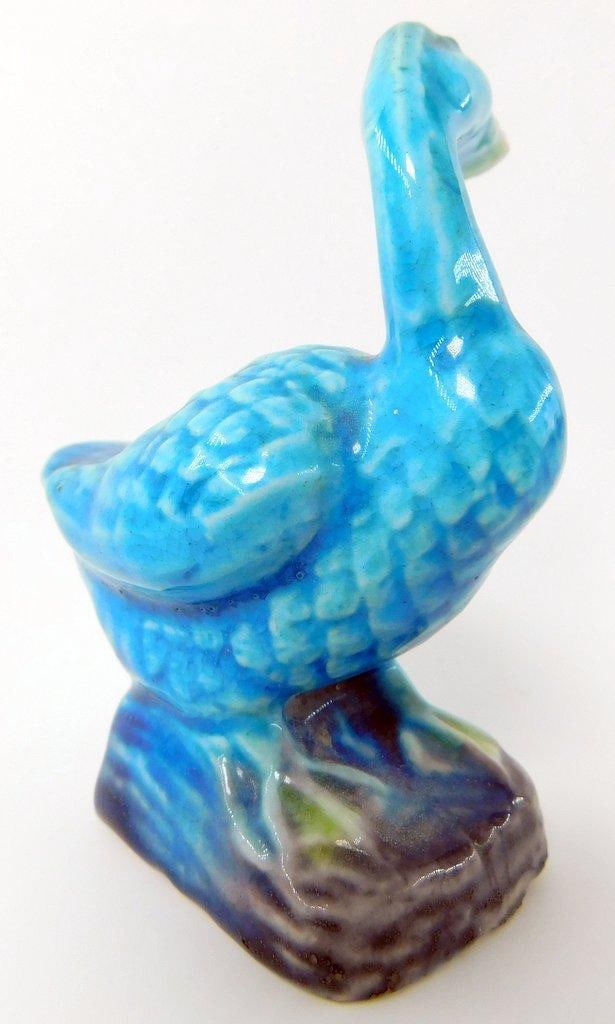 Grouping of Geese, Ducks and Hawk Blue Figurines - 7
