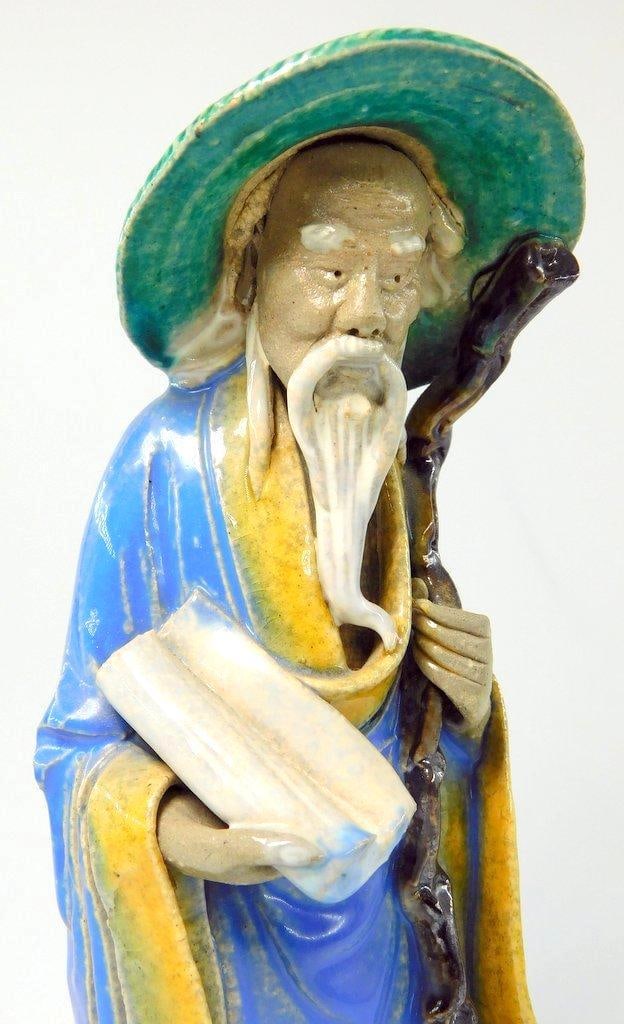 Chinese Shiwan Ceramic Mudman Figurine - 2