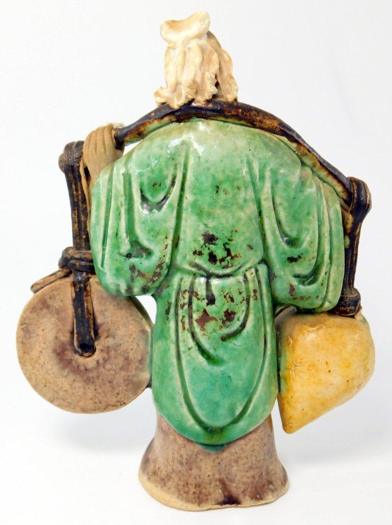 Pair of Chinese Yoke Bearer Mudmen Figures - 4