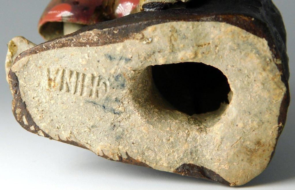 Pair of Chinese Mudmen Sage Figurines - 4